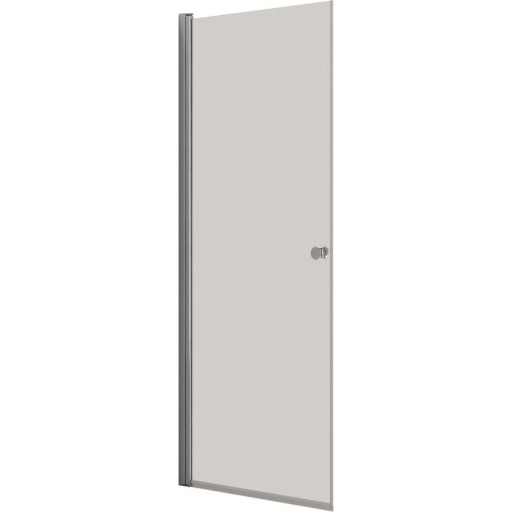 Dansani Match brusedør, model A, 87 cm, klart glas, krom profil