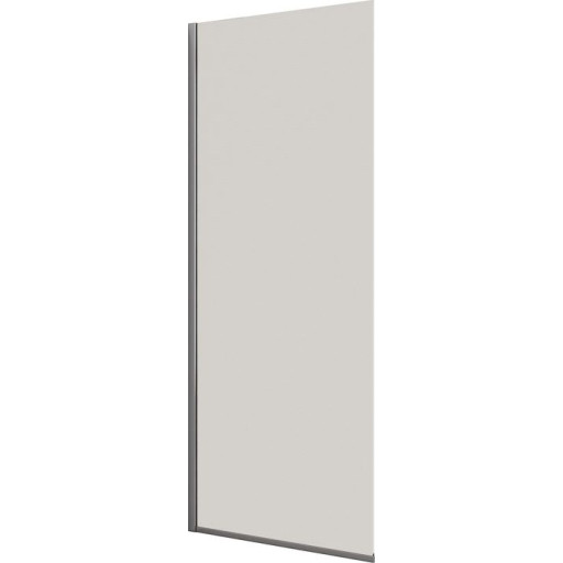 Dansani Match duschv&auml;gg, modell D, 97 cm, klart glas, krom profil