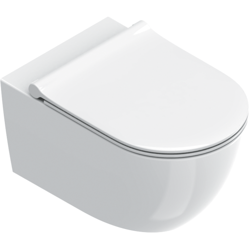 Catalano Sfera 55 2.0 v&auml;ggh&auml;ngd toalett, utan spolkant, reng&ouml;ringsv&auml;nlig, vit