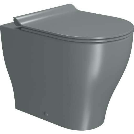 GSI Tono toilet, back-to-wall, uden skyllekant, grøn