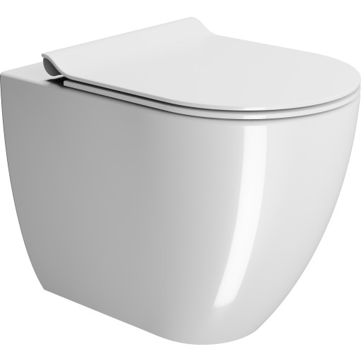 GSI Pura toalett, back-to-wall, utan spolkant, vit