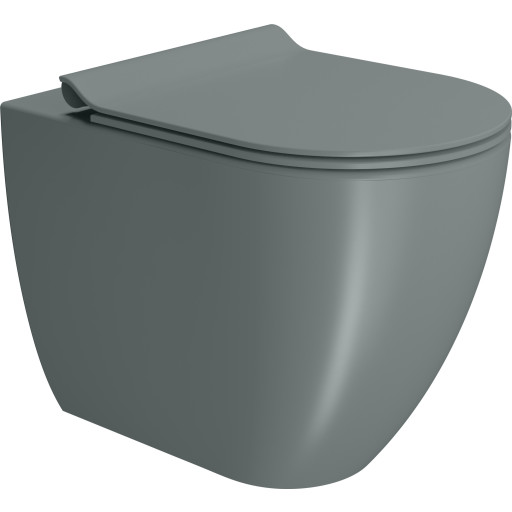 GSI Pura toalett, back-to-wall, utan spolkant, gr&ouml;n
