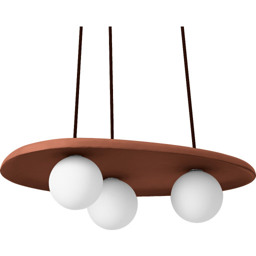 OSRAM DECOR Clay Nest-pendellampa 3XG9 brun