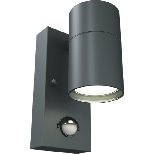 4lite Marinus Sleek v&auml;gglampa utomhus med sensor, antracit