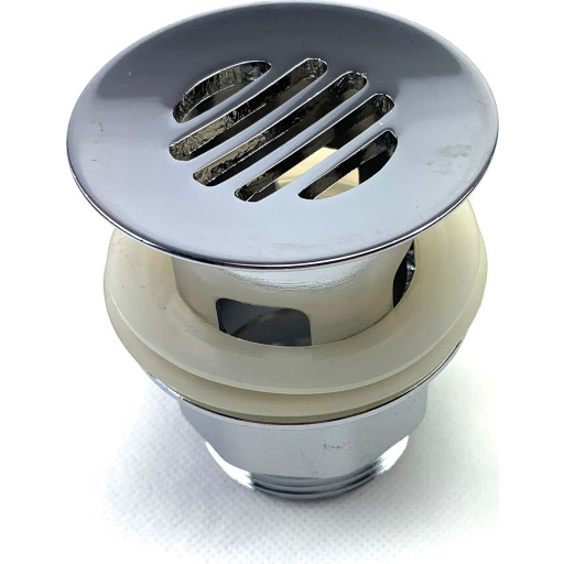Milton Megatherm bundventil, 1", med rist og overlb, forkromet