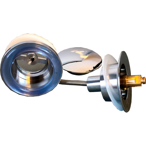 K. Neerskov bundventil, push-open, krom billede