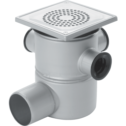 Aco EG150 afløbsskål, til beton og flisegulv, Ø75 mm