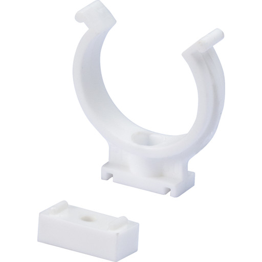 Wavin Wafix rørholder, uden bøjle, Ø50 mm, plast, hvid