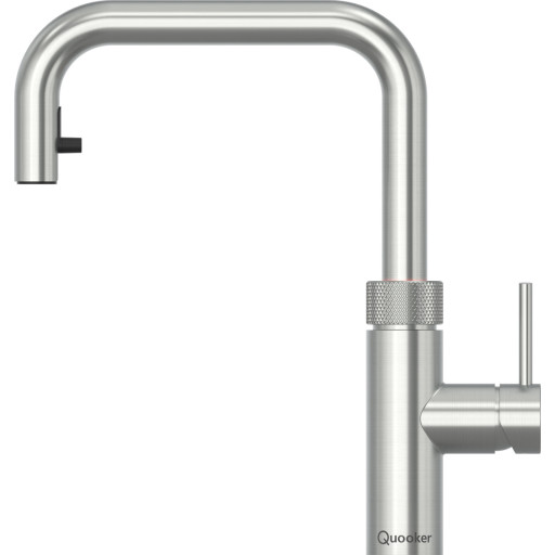 Quooker Flex Square køkkenarmatur, udtrækstud, stål
