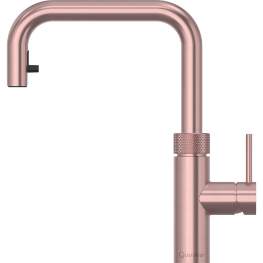 Quooker Flex Square køkkenarmatur, udtrækstud, rosa kobber