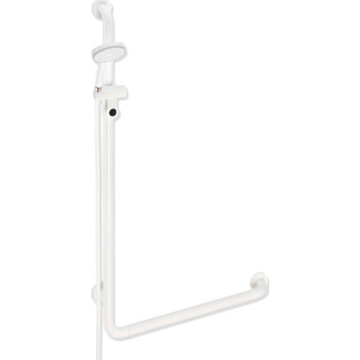 Hewi 801 L støttegreb/brusestang, 60x110 cm, hvid