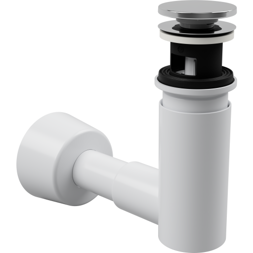 Easyclean afløbssæt, Ø40mm, 1 kumme, hvid