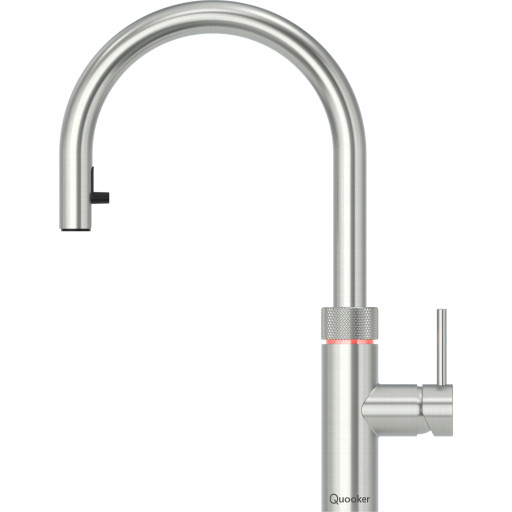 Quooker Flex Round køkkenarmatur, udtrækstud, stål