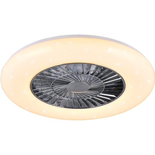 Trio Lighting Visby loftventilator med lys