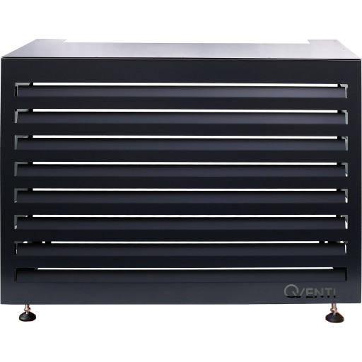 Qventi varmepumperskjuler aluminium, 115 cm, antracit