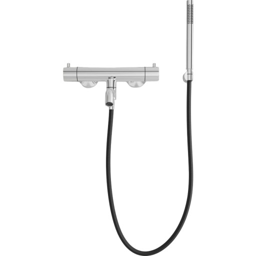 Scandtap Pleasure 4 badkarsblandare med duschset, polerad st&aring;l