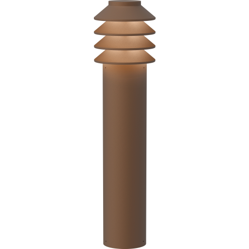 Bysted Garden 53 cm 2700K Jordklump corten Louis Poulsen - Terrasse - Aluminium
