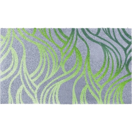 Leijma Grund bademåtte, 60x100 cm, mønstret grøn