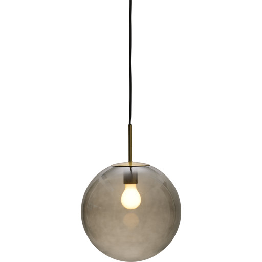 Nielsen Light Nora cafependel, røgfarvet/messing, Ø30 cm