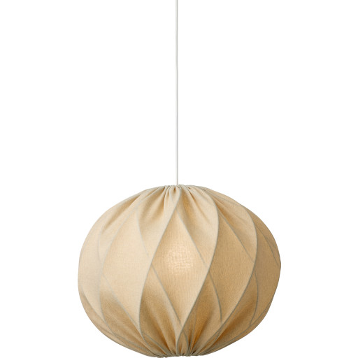 Nielsen Light Jasmin pendellampa, vit sladd, sand