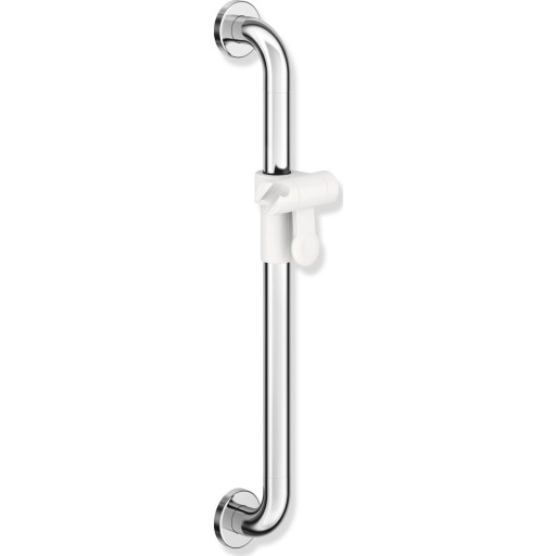 Hewi 801 støttegreb/brusestang, 60 cm, krom/hvid