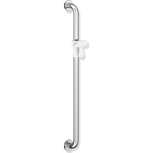 Hewi 801 støttegreb/brusestang, 90 cm, krom/hvid