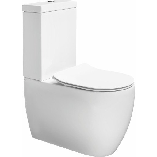 Lavabo Glomp toilet, uden skyllekant, hvid billede
