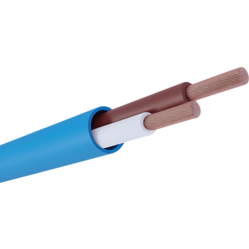 JMV CTS signalkabel, halogenfri, blå, 2x0,75 mm²