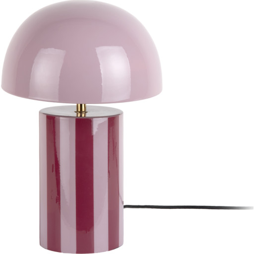 Leitmotiv Rayado bordlampe, stribet lilla