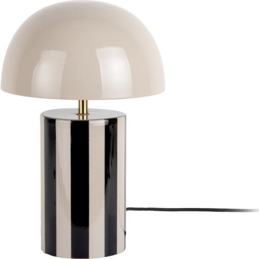 Leitmotiv Rayado bordlampe, stribet sort