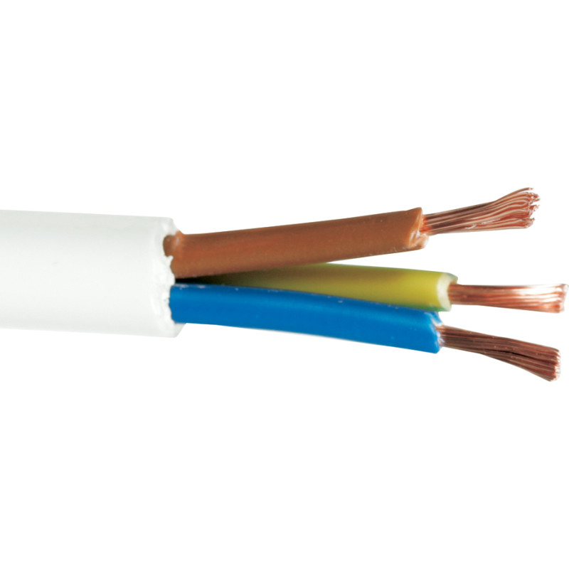 50 meter Plastledning PKAJ 3x2,5 mm², Grå