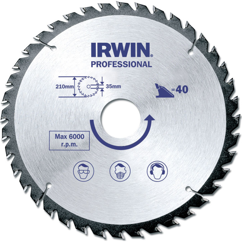 Irwin rundsavklinge 40td. Ø190/30mm