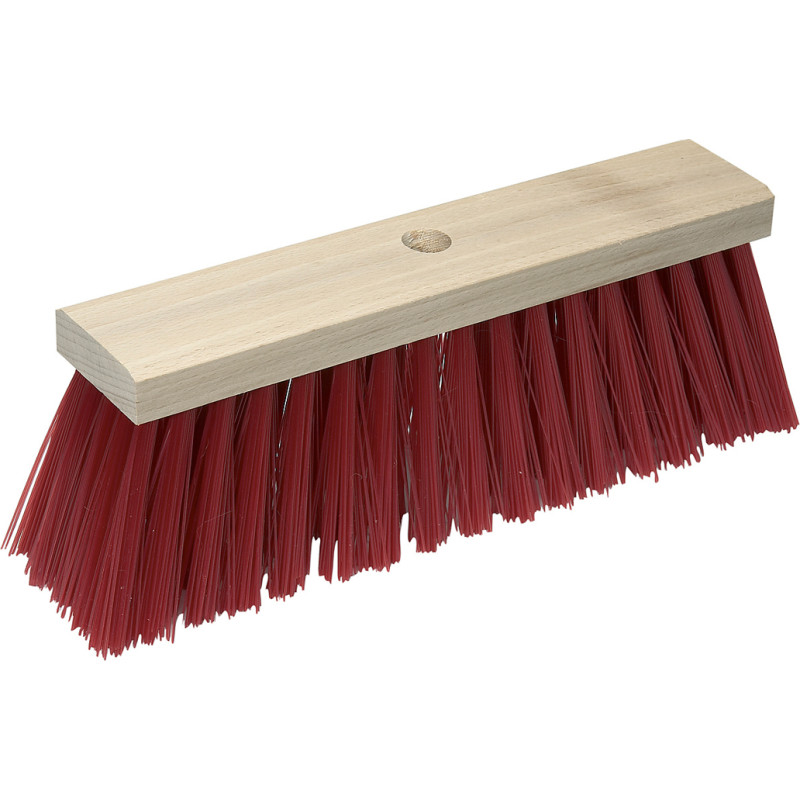 Vikan Gadekost uden gevind PVC/træ, 40 cm stive børstehår - Stive børstehår / 40 cm | Børster og koste | FSC Off-products C-100384 | Gevind