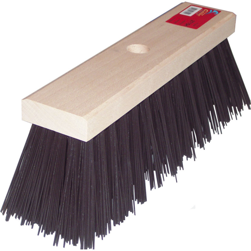 Vikan Gadekost uden gevind PVC/træ, 40 cm stive børstehår - ekstra stive børstehår / 40 cm | Børster og koste | FSC Off-products C-100384 | Gevind