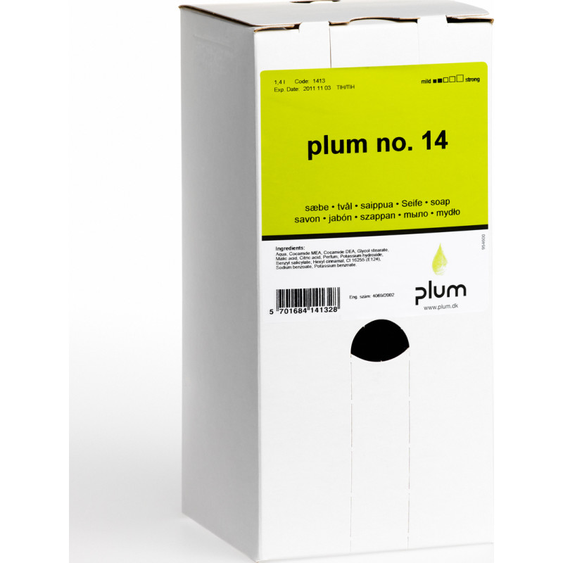 Cremesæbe Plum No. 14 med Parfume til MultiPlum dispenser 1.4 ltr,8 stk x 1,4 ltr/krt