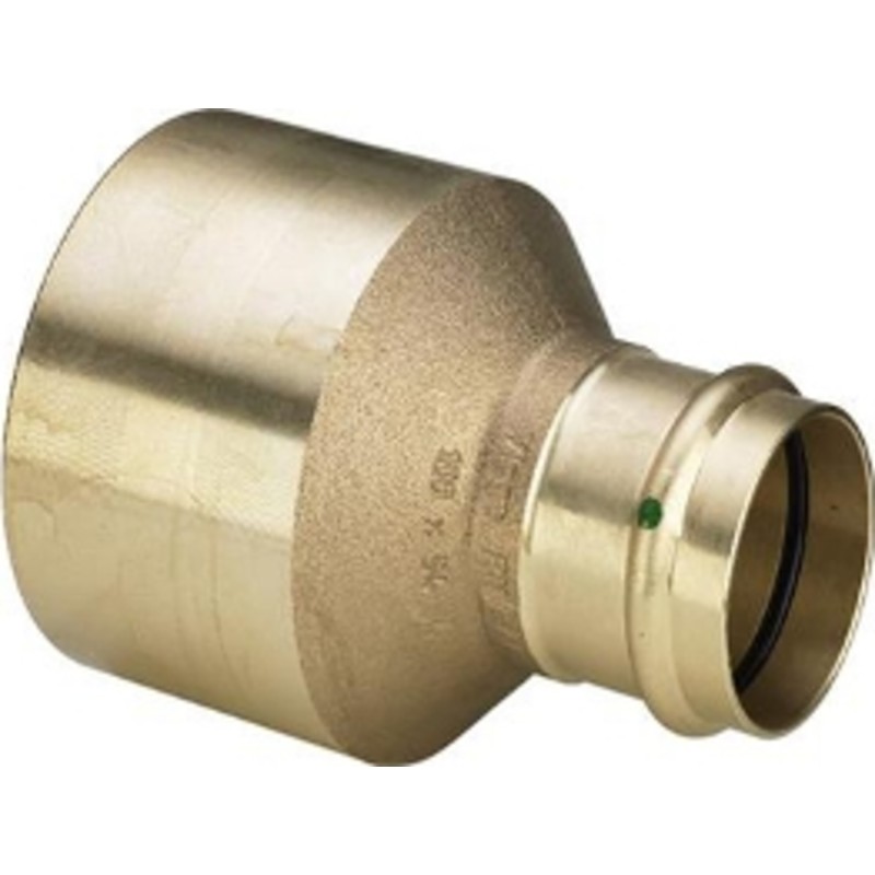 VIEGA Sanpress reduktion 35x28mm af rødgods med SC-Contur