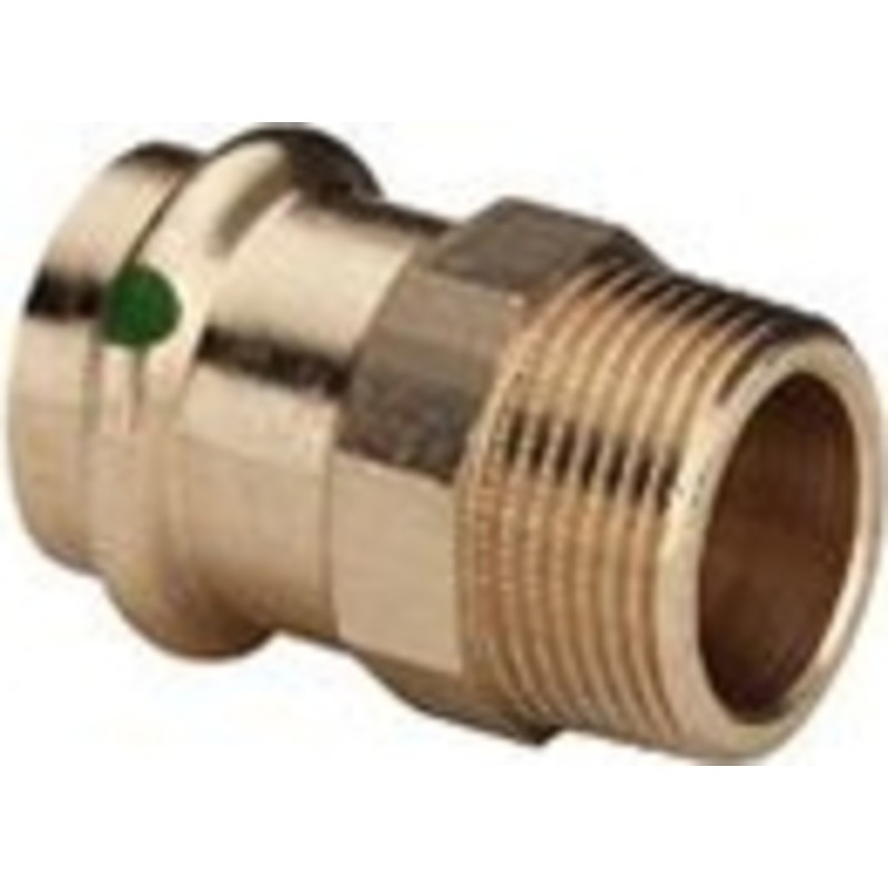 Viega Sanpress övergång, tappvatten, värme, muff/nippel, 22 mm x 1"
