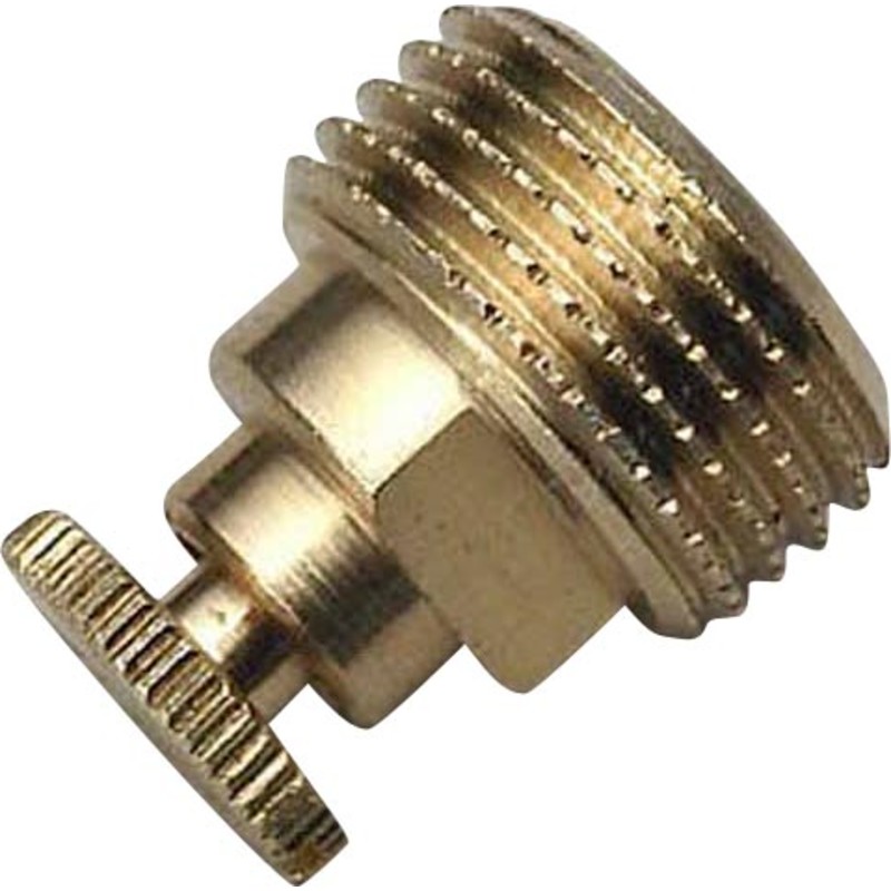 Luftskrue messing alm. 1/2"
