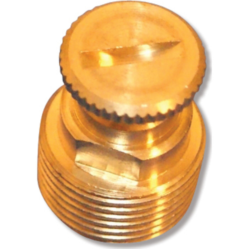 Luftskrue messing alm. 3/8"