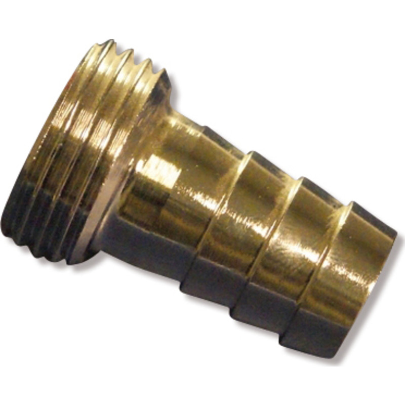 Nito slangerør 3/4 sl.studs 3/4x20mm gev/sl.spids rå Ms