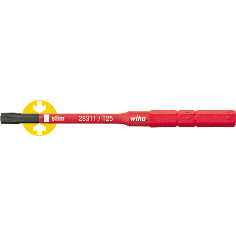 Wiha SlimBit Torx 25 til SlimVario og SlimTorque, 1000 volt