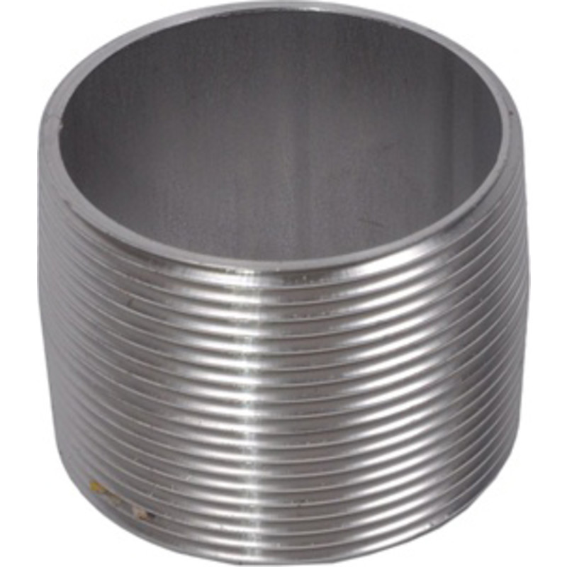 1/2" x 30 mm Nippelrør sammenskåret AISI 316