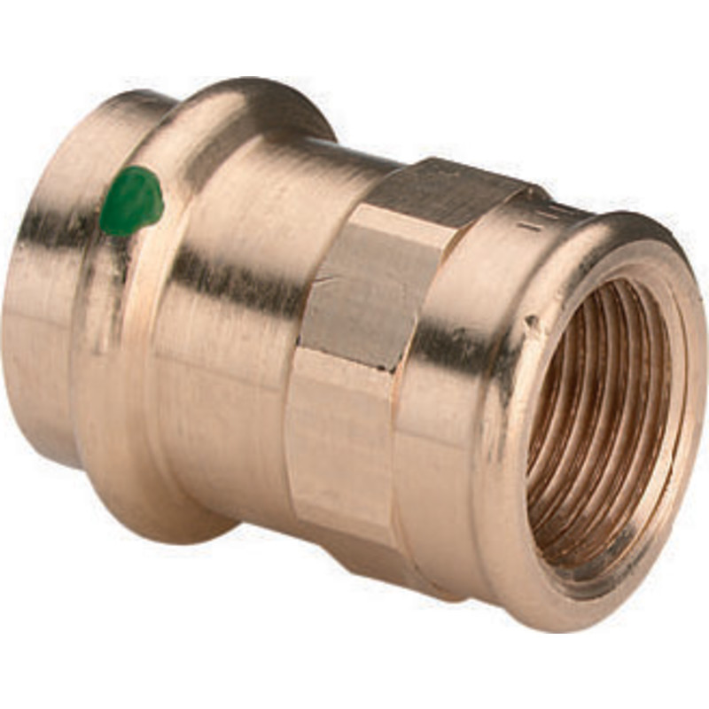Viega Sanpress övergång, tappvatten, värme, muff/muff, 22 mm x 3/4"