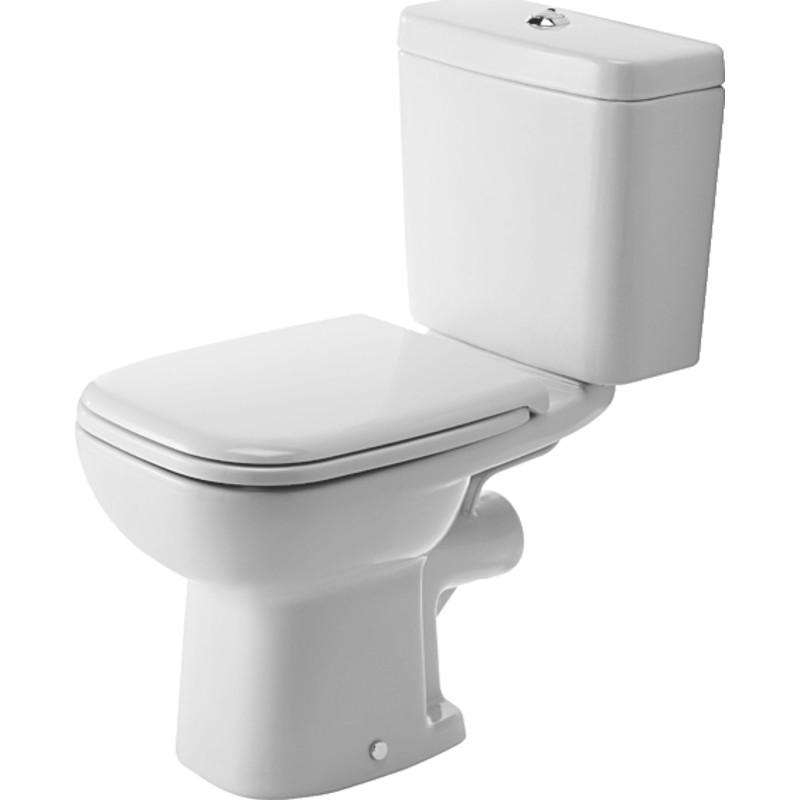 Duravit D-Code toalettskål m/P-lås, vit