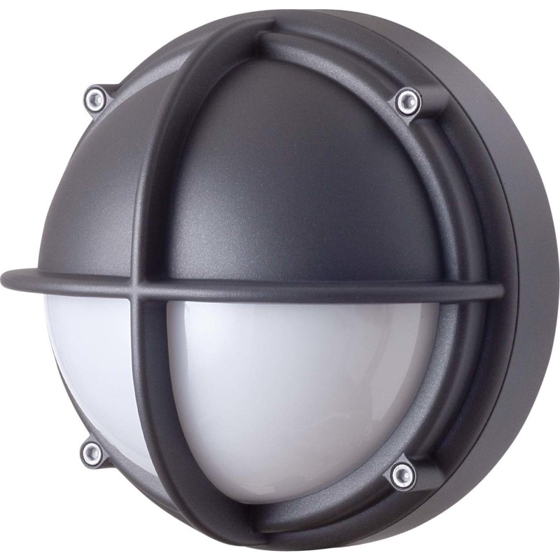 LK Skotlampe LED 6,5w 3000K, (381 lumen), halvafskærmet opal, grafitgrå