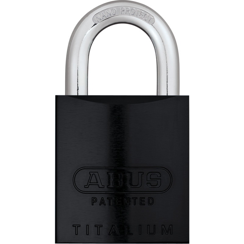 ABUS Hængelås 83AL/45 S-DK SORT Med Snowman cylinder Sort