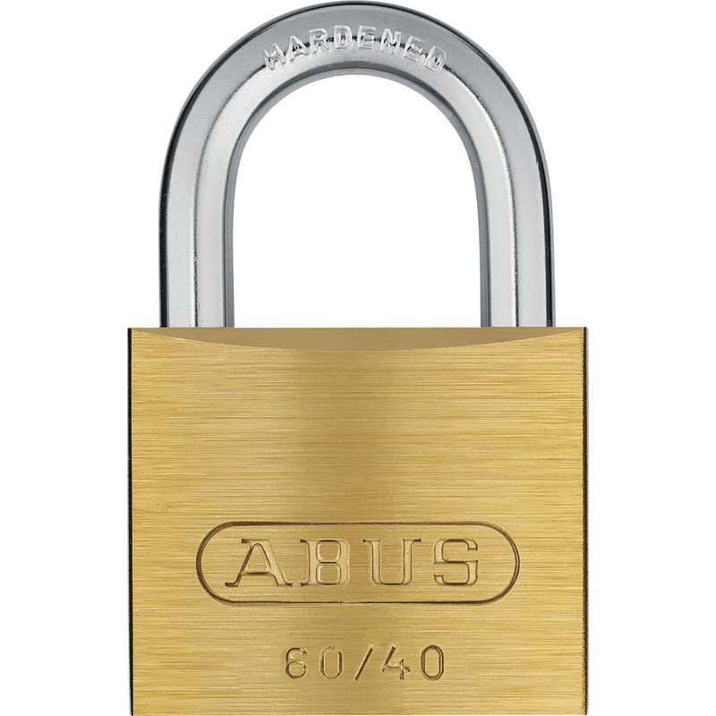 Abus 60/40 hængelås, messing