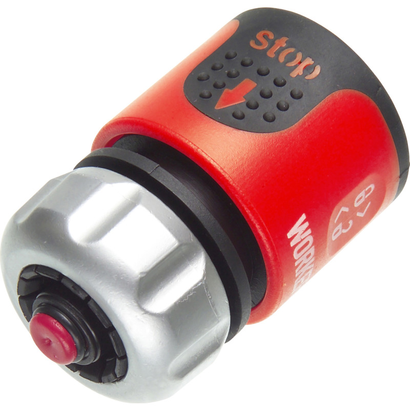 Worker snabbkoppling 1/2" med vattenstopp