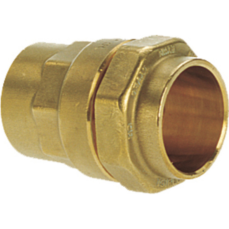 Isiflo 50 mm x 2" overgang med muffe, messing, PN16