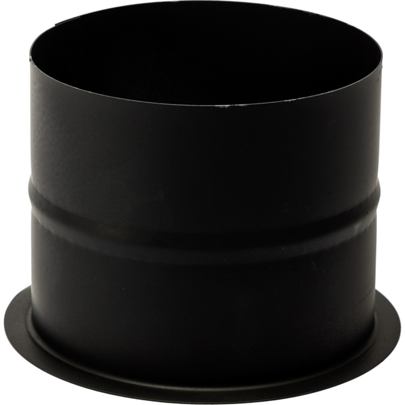 130 mm Metalbestos Sorte røgrør murbøsning, lige 100 mm